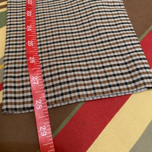 Anne Klein Houndstooth Tapered Skinny Pull On Dress Pants Womens M Preppy Retro - Picture 3 of 8